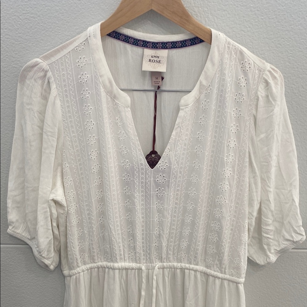 Knox Rose White Embroidered Dress